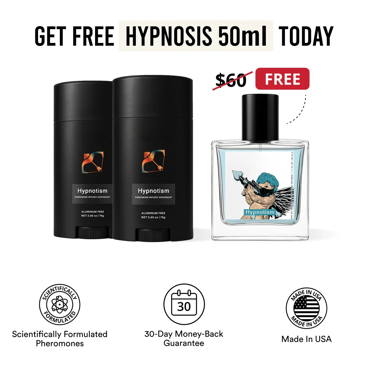 Block Odor, Trigger Desire. The Only Deodorant That Gets You Noticed