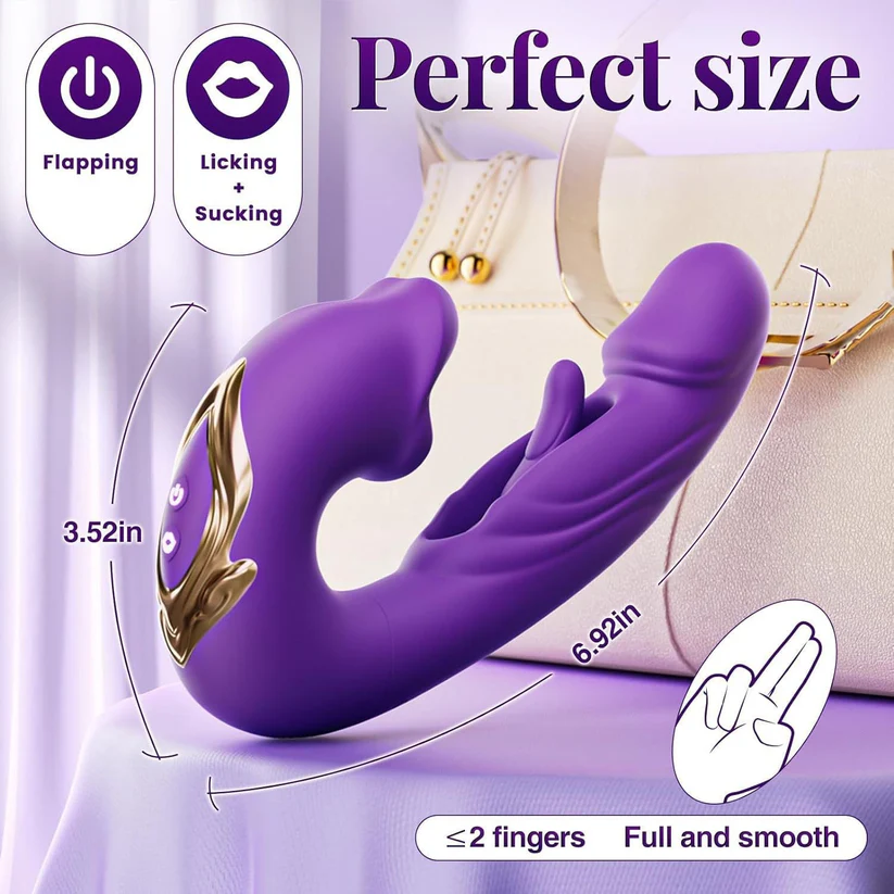 💋 Sale 70% OFF 💋 2026 Upgraded LUMIVO™ 4-in-1 Flapping & Licking Vibrator