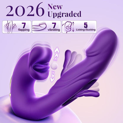 💋 Sale 70% OFF 💋 2026 Upgraded LUMIVO™ 4-in-1 Flapping & Licking Vibrator