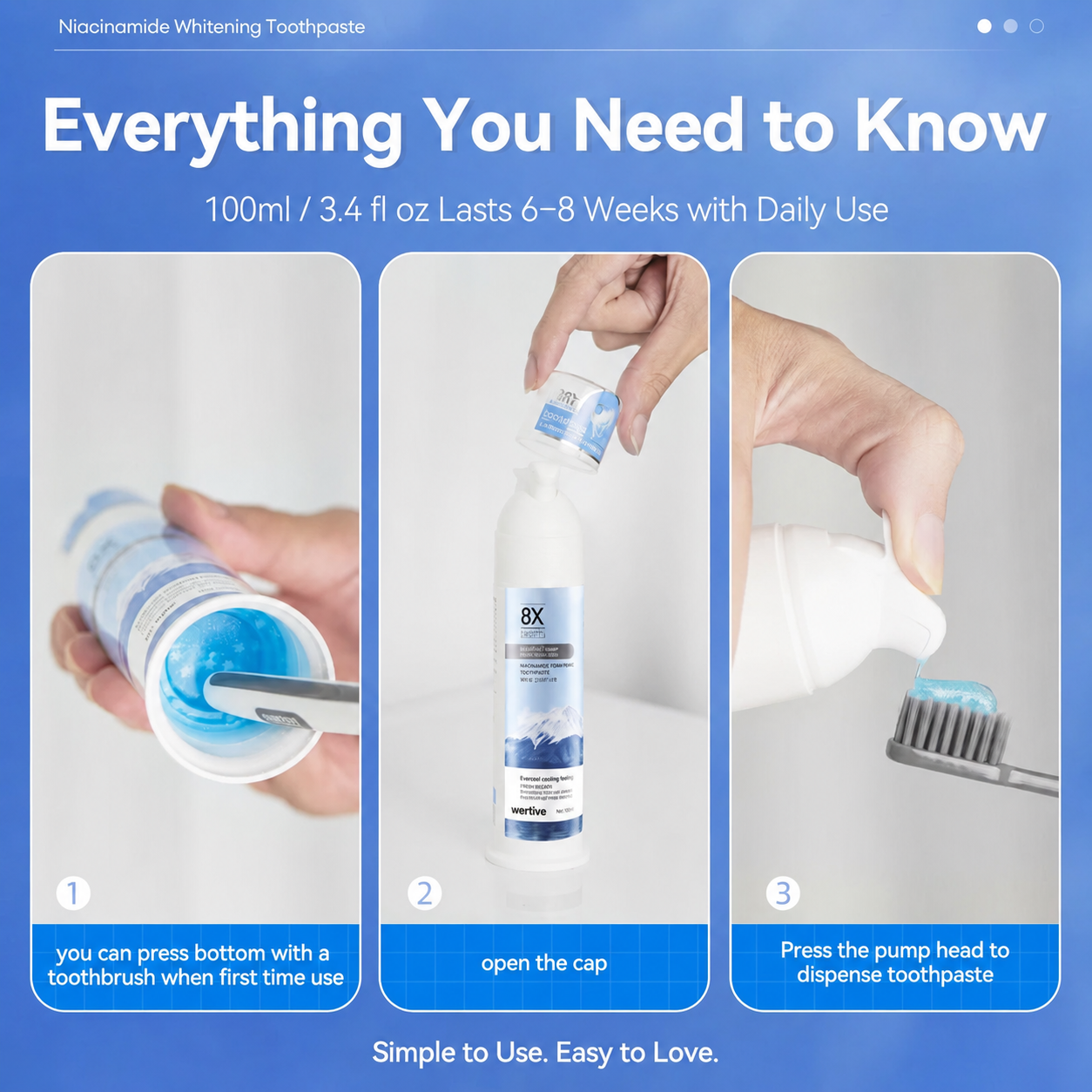 【Family Value Pack】Niacinamide Whitening Toothpaste for a Brighter, Fresher Smile