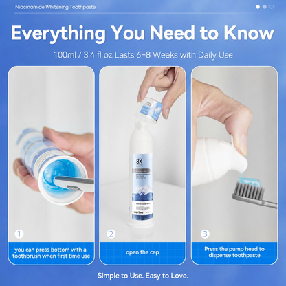 【Family Value Pack】Niacinamide Whitening Toothpaste for a Brighter, Fresher Smile