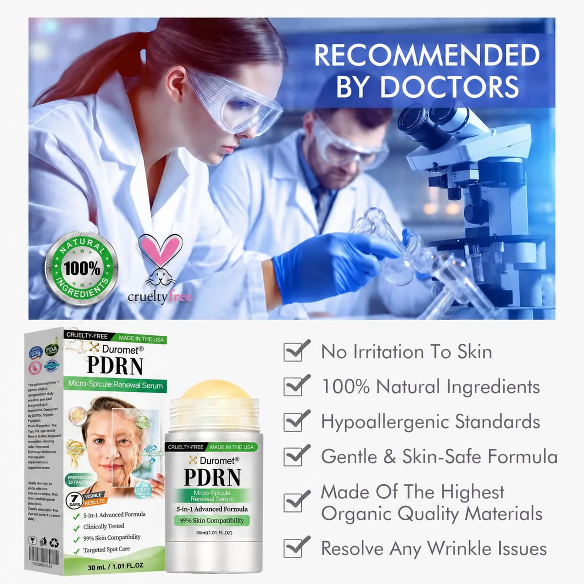 𝗗𝘂𝗿𝗼𝗺𝗲𝘁®𝑷𝑫𝑹𝑵 𝑨𝒏𝒕𝒊-𝑨𝒈𝒊𝒏𝒈 & 𝑻𝒂𝒓𝒈𝒆𝒕𝒆𝒅 𝑺𝒑𝒐𝒕 𝑪𝒂𝒓𝒆👨‍⚕️ Helps Smooth Wrinkles, Support Firmer-Looking Skin, and Improve the Appearance of Visible Spots in 7 Days ⏱️