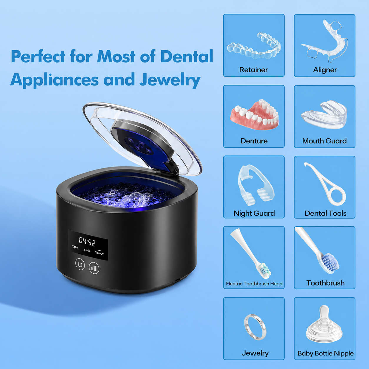 Ultrasonic Retainer Cleaner