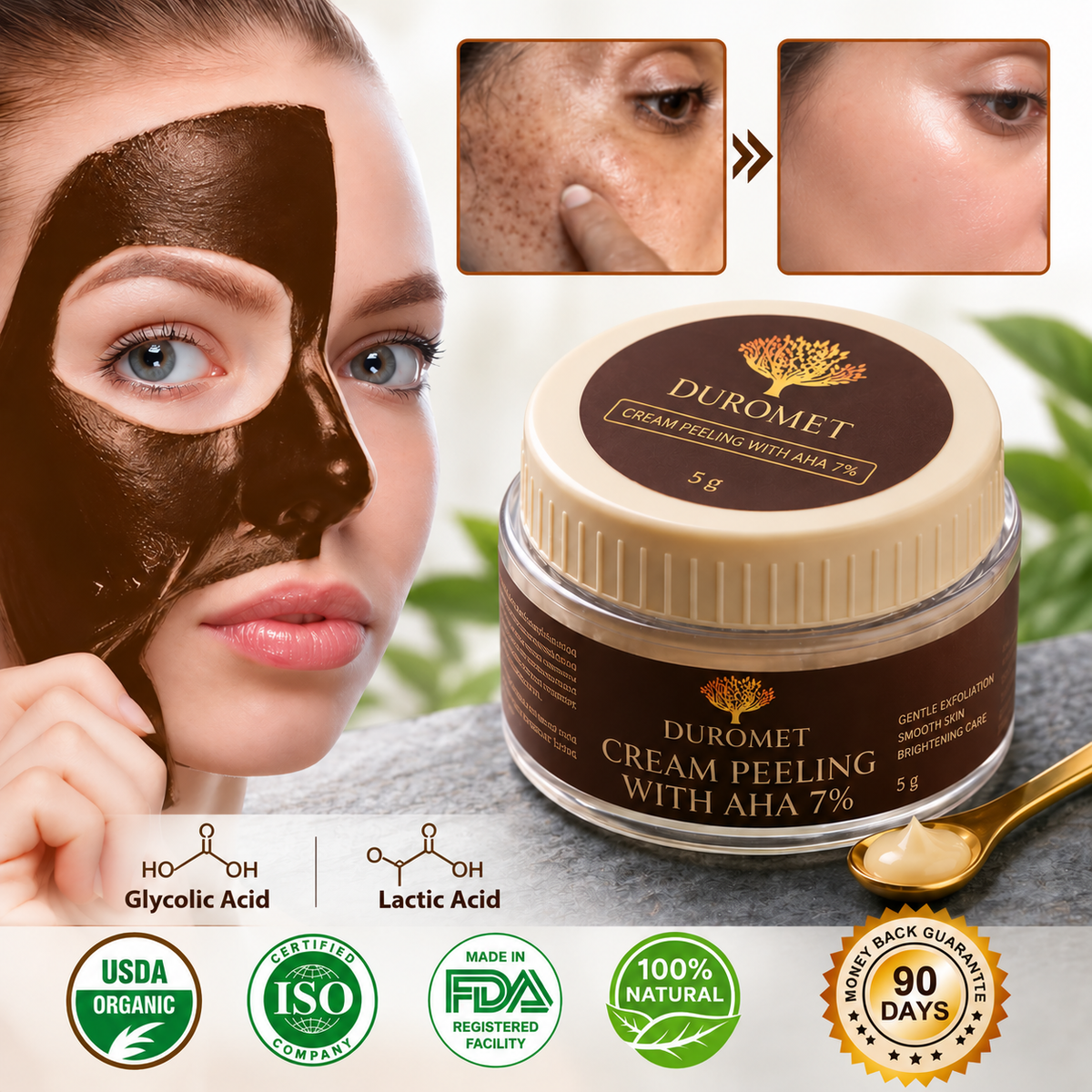 DUROMET™ Cream Peeling With AHA 7% – Exfoliate, Smooth & Reveal Brighter-Looking Skin
