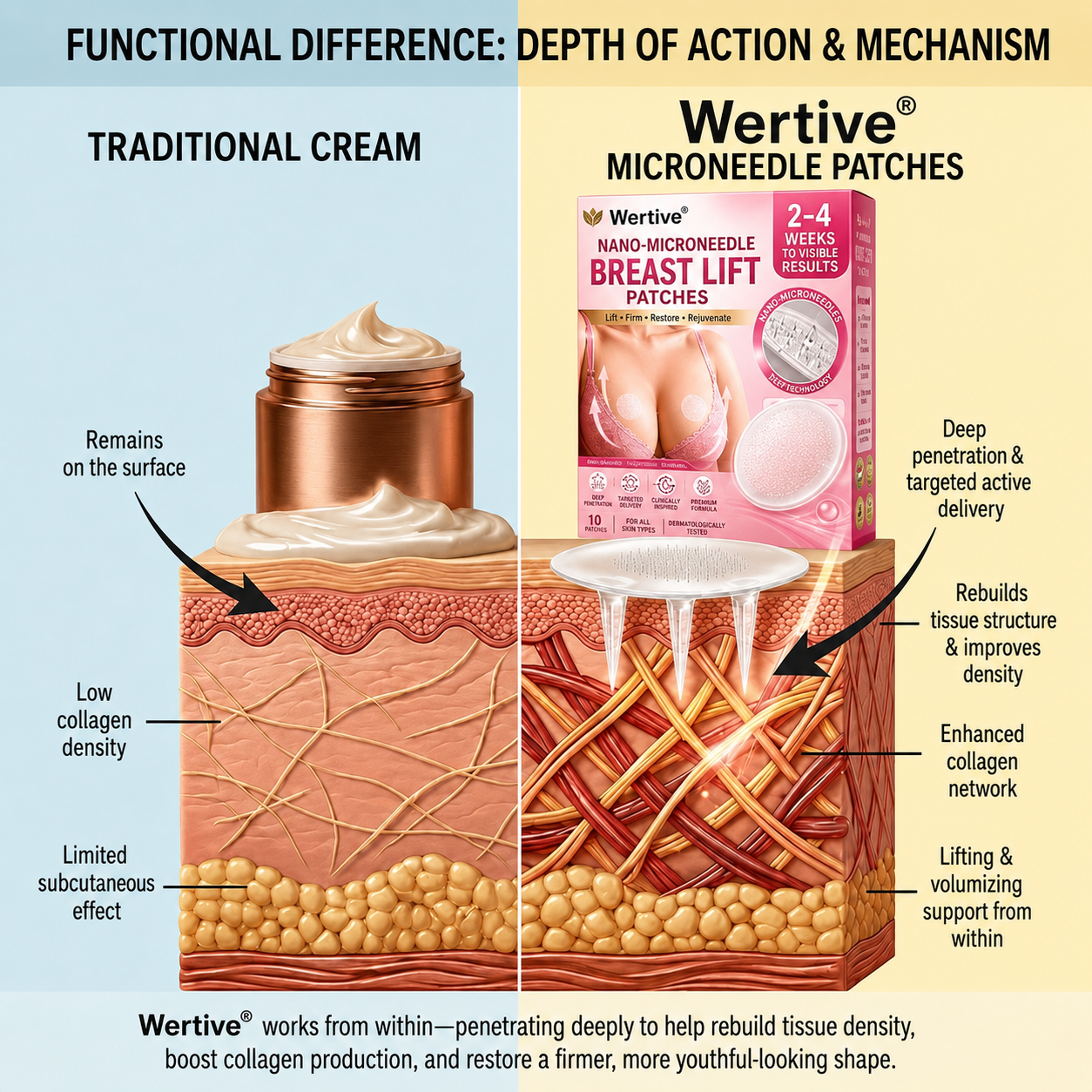 🍃Wertive®🔥🧉Advanced Nano-Microneedle Patch for Targeted Breast Enhancement