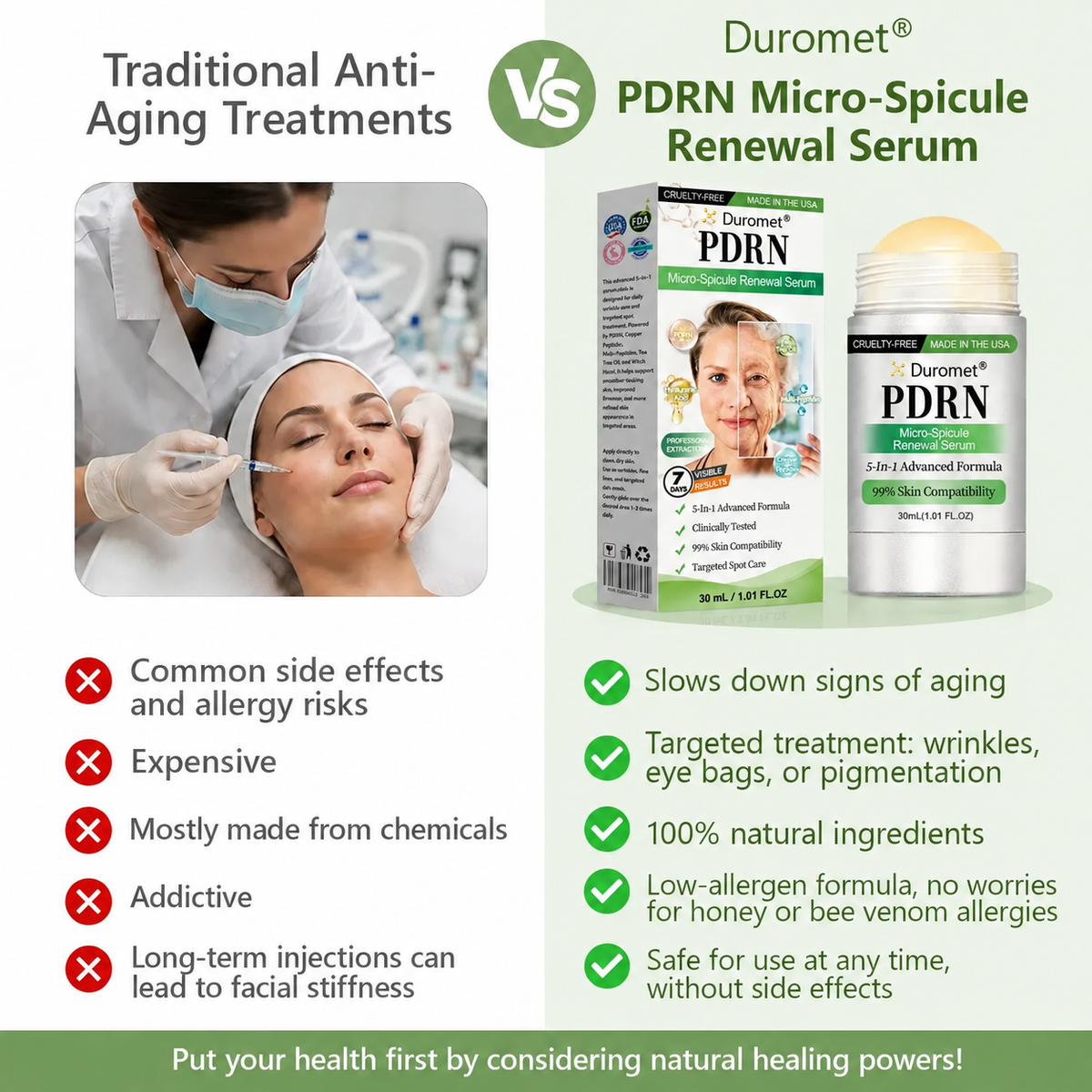 𝗗𝘂𝗿𝗼𝗺𝗲𝘁®𝑷𝑫𝑹𝑵 𝑨𝒏𝒕𝒊-𝑨𝒈𝒊𝒏𝒈 & 𝑻𝒂𝒓𝒈𝒆𝒕𝒆𝒅 𝑺𝒑𝒐𝒕 𝑪𝒂𝒓𝒆👨‍⚕️ Helps Smooth Wrinkles, Support Firmer-Looking Skin, and Improve the Appearance of Visible Spots in 7 Days ⏱️