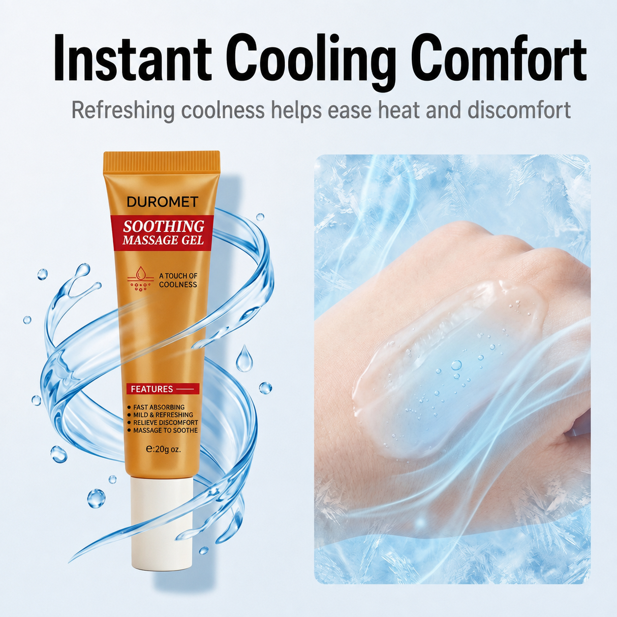 Soothing Massage Gel for Body Care – Moisturizing, Refreshing & Non-Greasy Daily Comfort