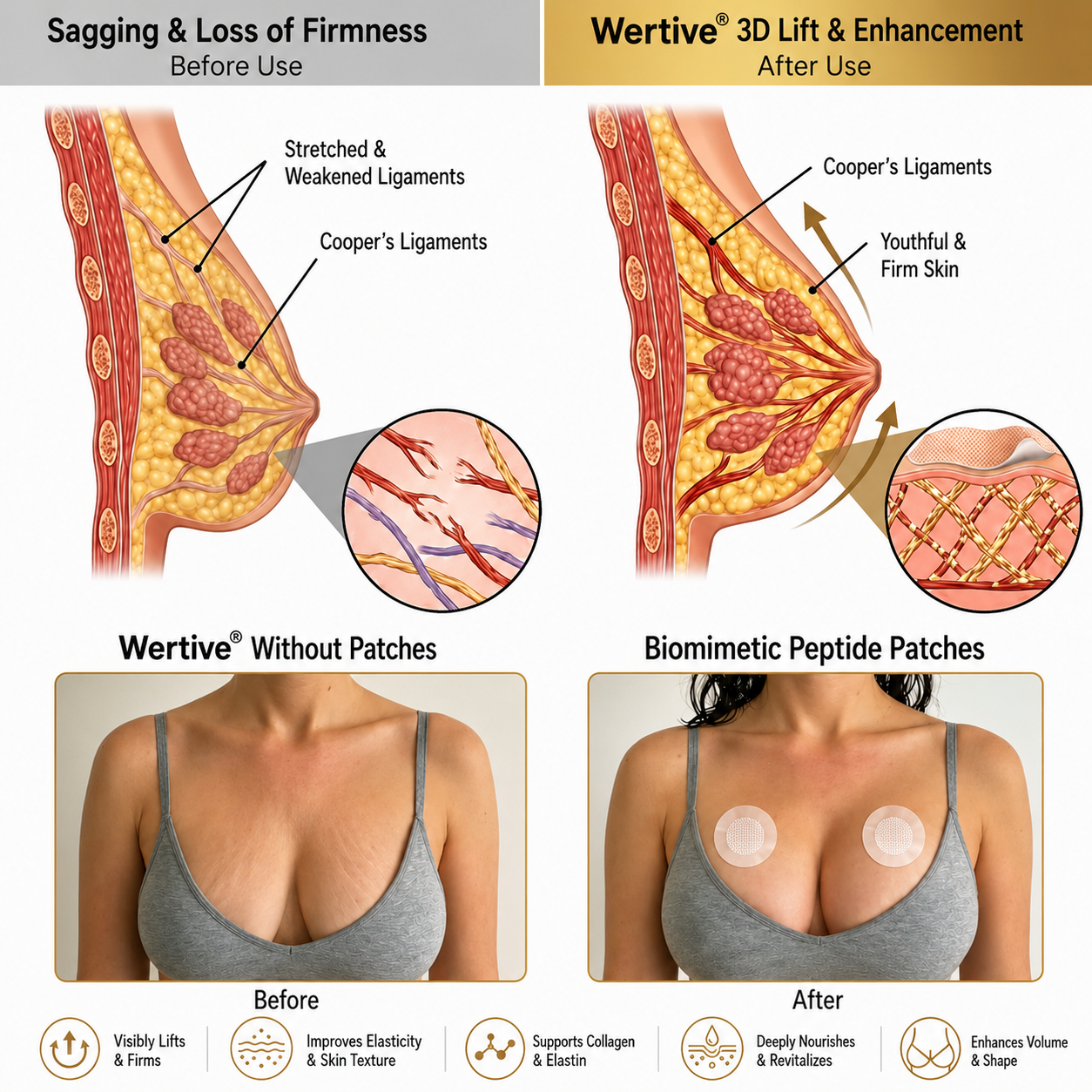🍃Wertive®🔥🧉Advanced Nano-Microneedle Patch for Targeted Breast Enhancement