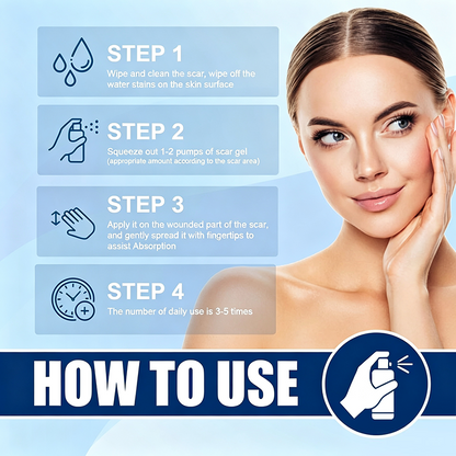 Silicone Scar Gel for Scars - Fragrance-Free, Non-Greasy Formula for Face & Body Scar Care & Appearance 🧴