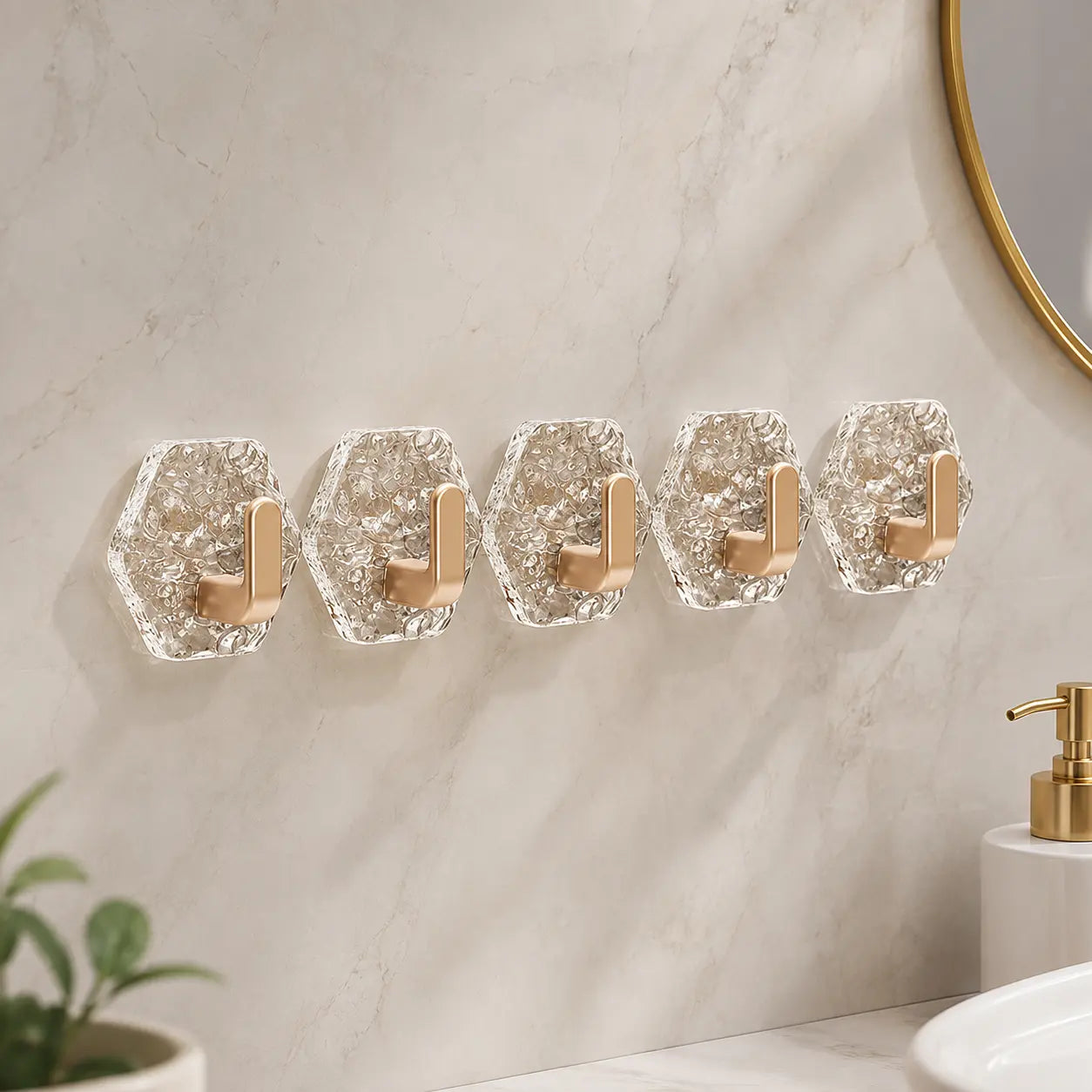 Heavy-Duty Self-Adhesive Hooks — No Drilling, No Rust, No Mess