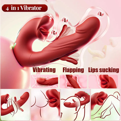💋 Sale 70% OFF 💋 2026 Upgraded LUMIVO™ 4-in-1 Flapping & Licking Vibrator