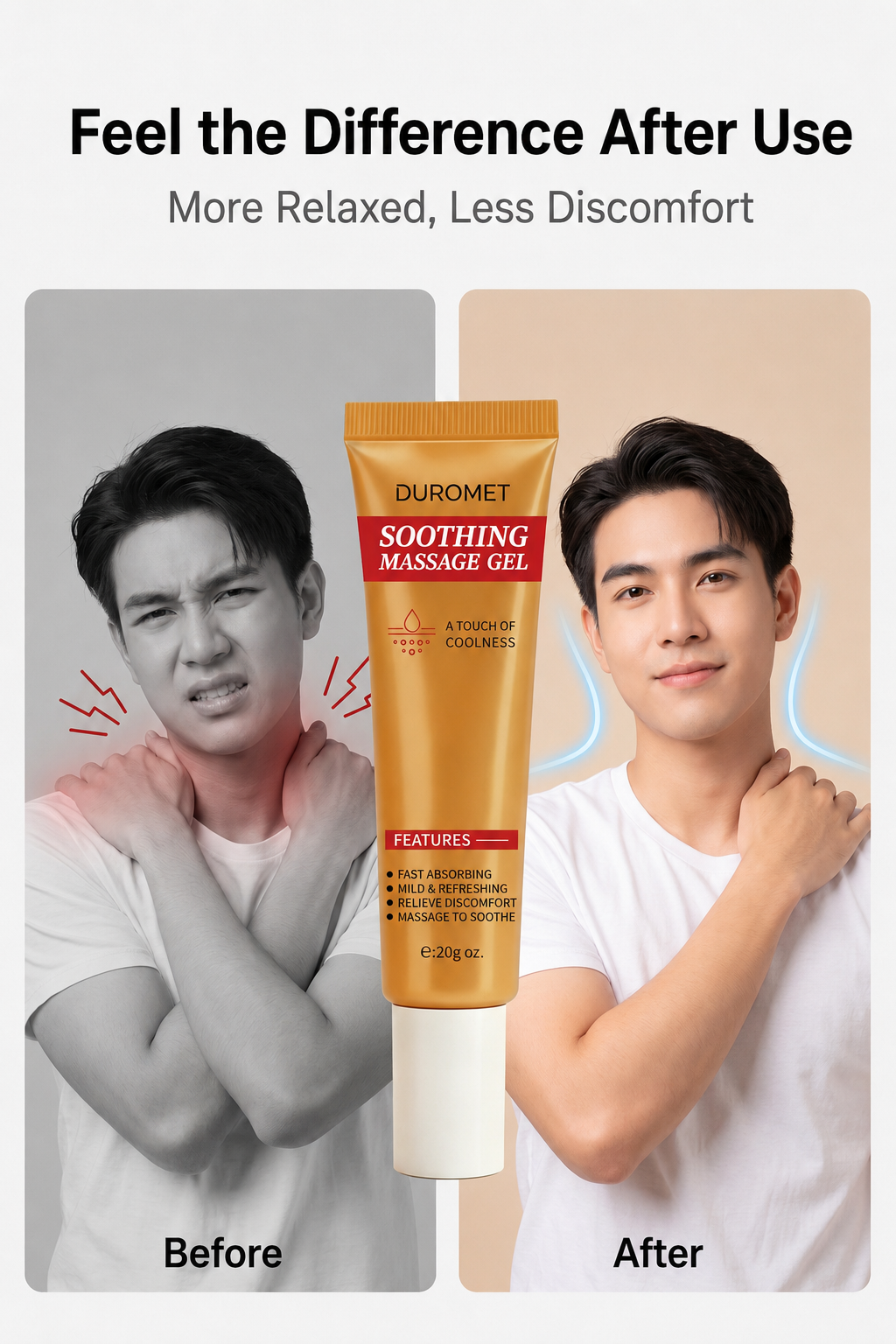Soothing Massage Gel for Body Care – Moisturizing, Refreshing & Non-Greasy Daily Comfort
