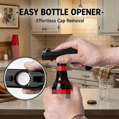 Creative Bottle Opener – Fun Cap Launcher for BBQ, Home Bar, Parties & Gifts for Him