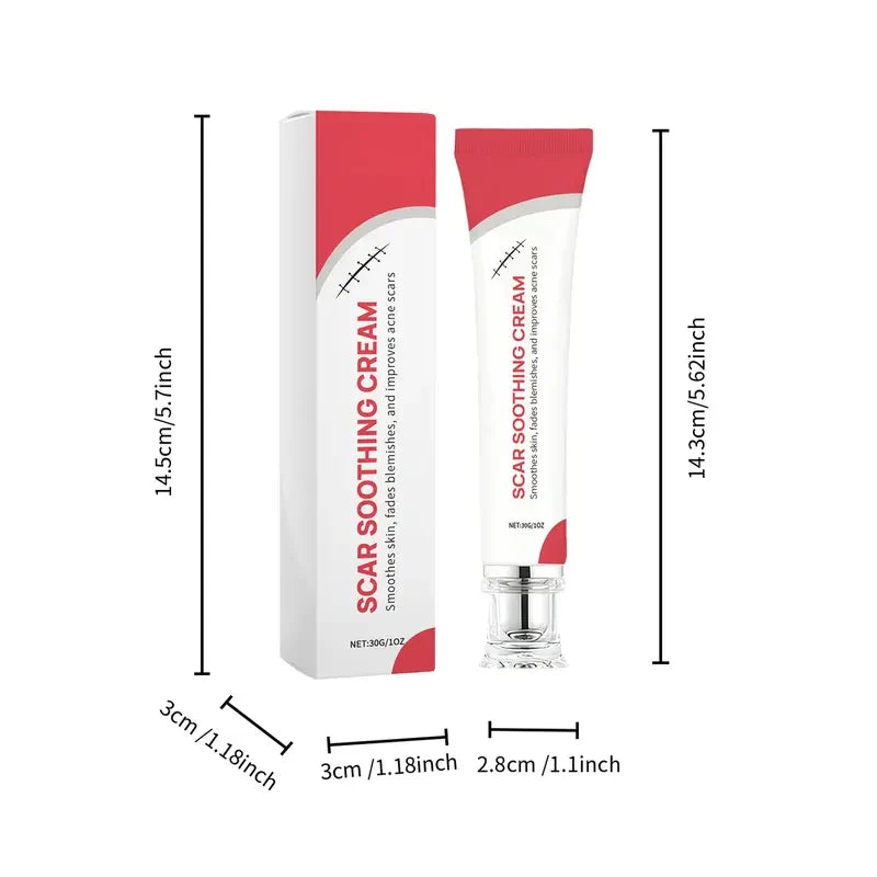 Advanced Silicone Scar Cream - Skin Repair Treatment for Surgical Acne Scars🩹