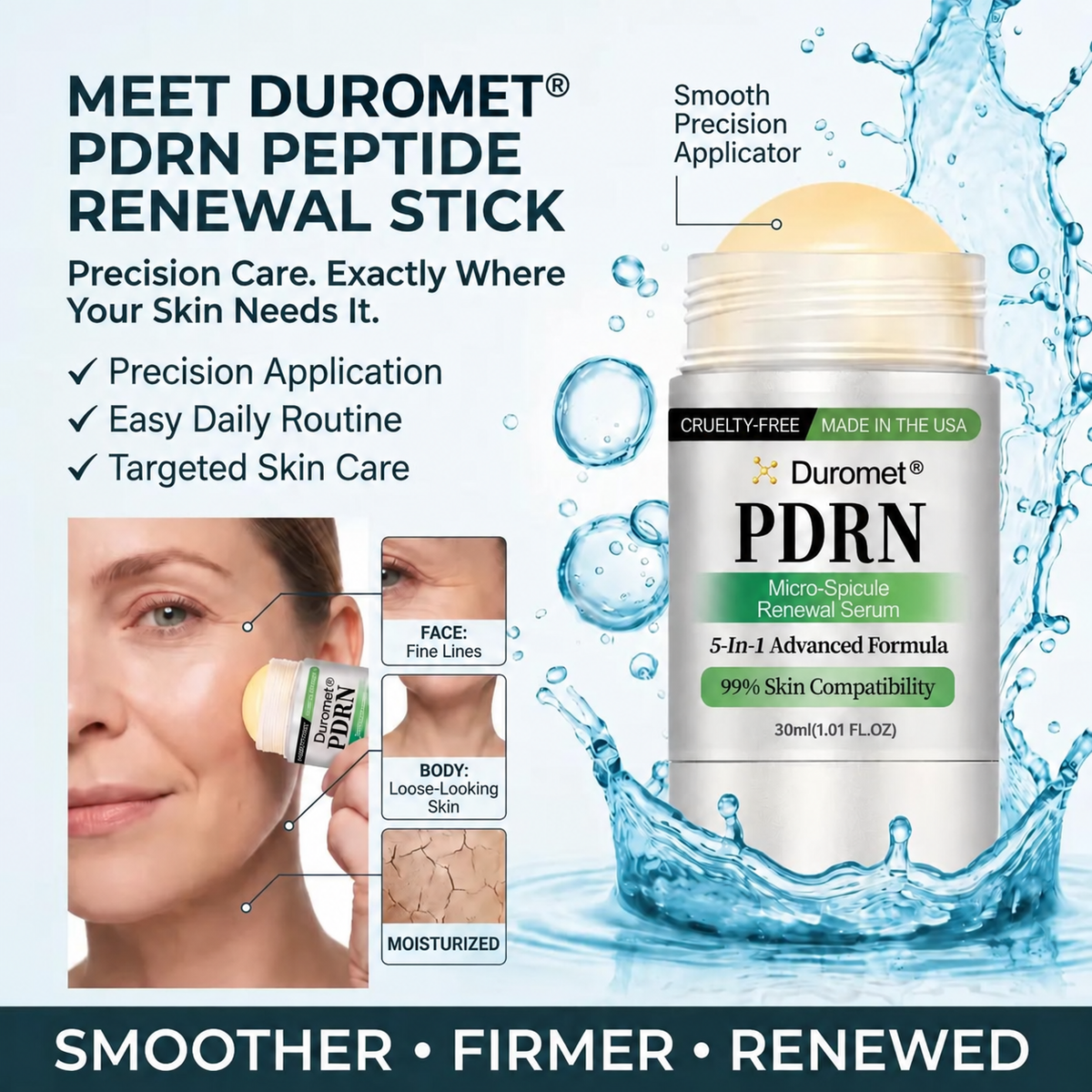 𝗗𝘂𝗿𝗼𝗺𝗲𝘁®𝑷𝑫𝑹𝑵 𝑨𝒏𝒕𝒊-𝑨𝒈𝒊𝒏𝒈 & 𝑻𝒂𝒓𝒈𝒆𝒕𝒆𝒅 𝑺𝒑𝒐𝒕 𝑪𝒂𝒓𝒆👨‍⚕️ Helps Smooth Wrinkles, Support Firmer-Looking Skin, and Improve the Appearance of Visible Spots in 7 Days ⏱️