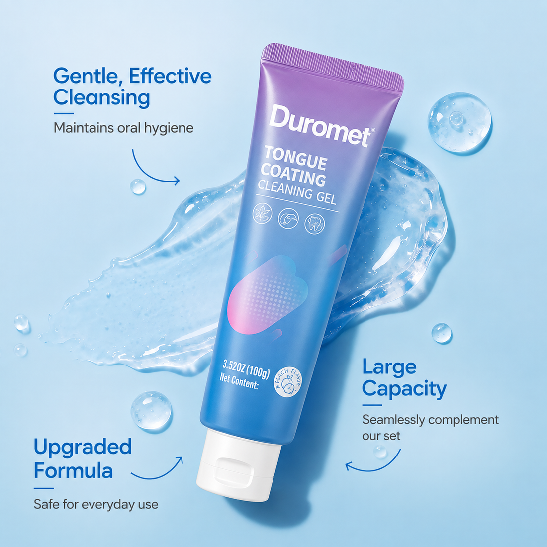 DUROMET tongue cleaning gel texture
