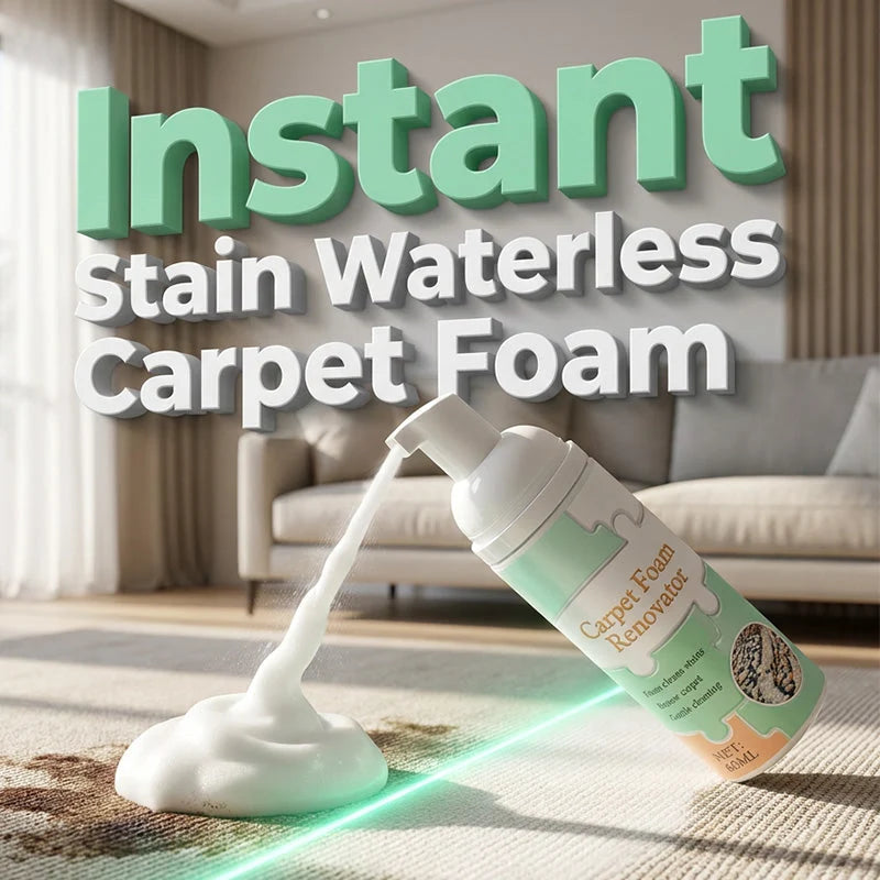 Waterless carpet foam specifications